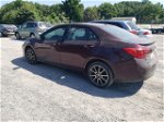 2017 Toyota Corolla L Burgundy vin: 5YFBURHE3HP615614