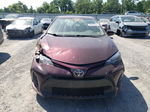 2017 Toyota Corolla L Burgundy vin: 5YFBURHE3HP615614