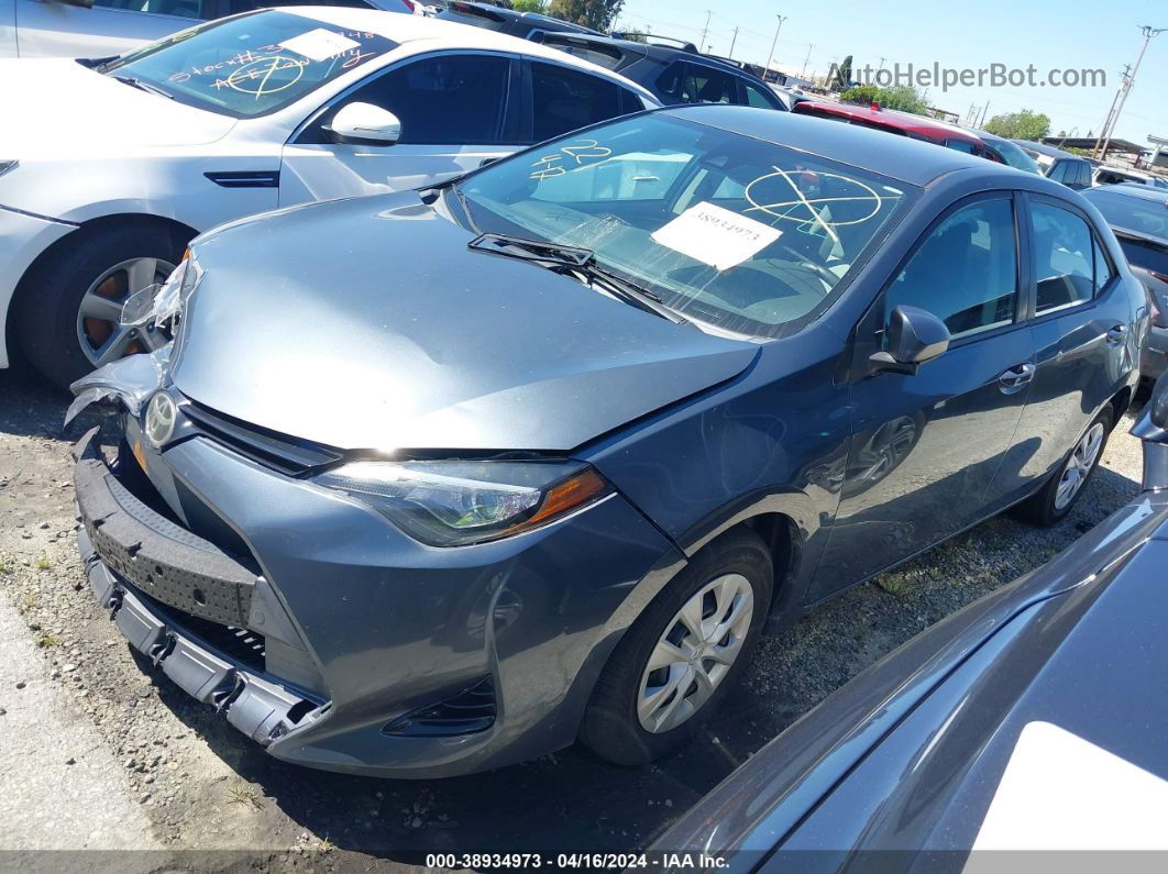 2017 Toyota Corolla L Gray vin: 5YFBURHE3HP626645