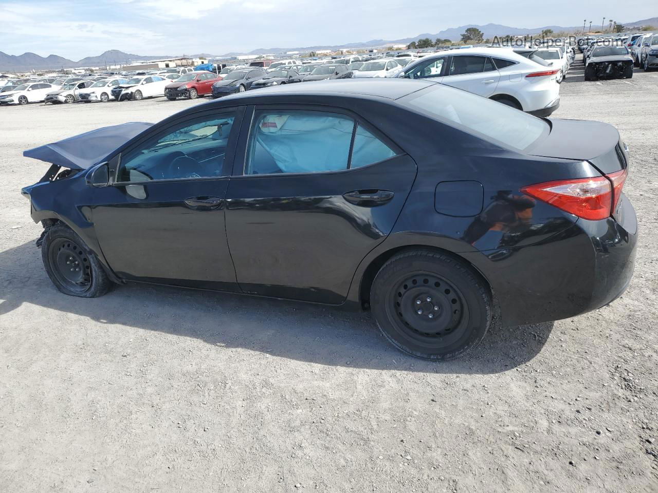 2017 Toyota Corolla L Black vin: 5YFBURHE3HP642618