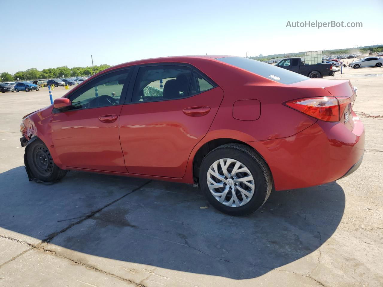 2017 Toyota Corolla L Red vin: 5YFBURHE3HP661041