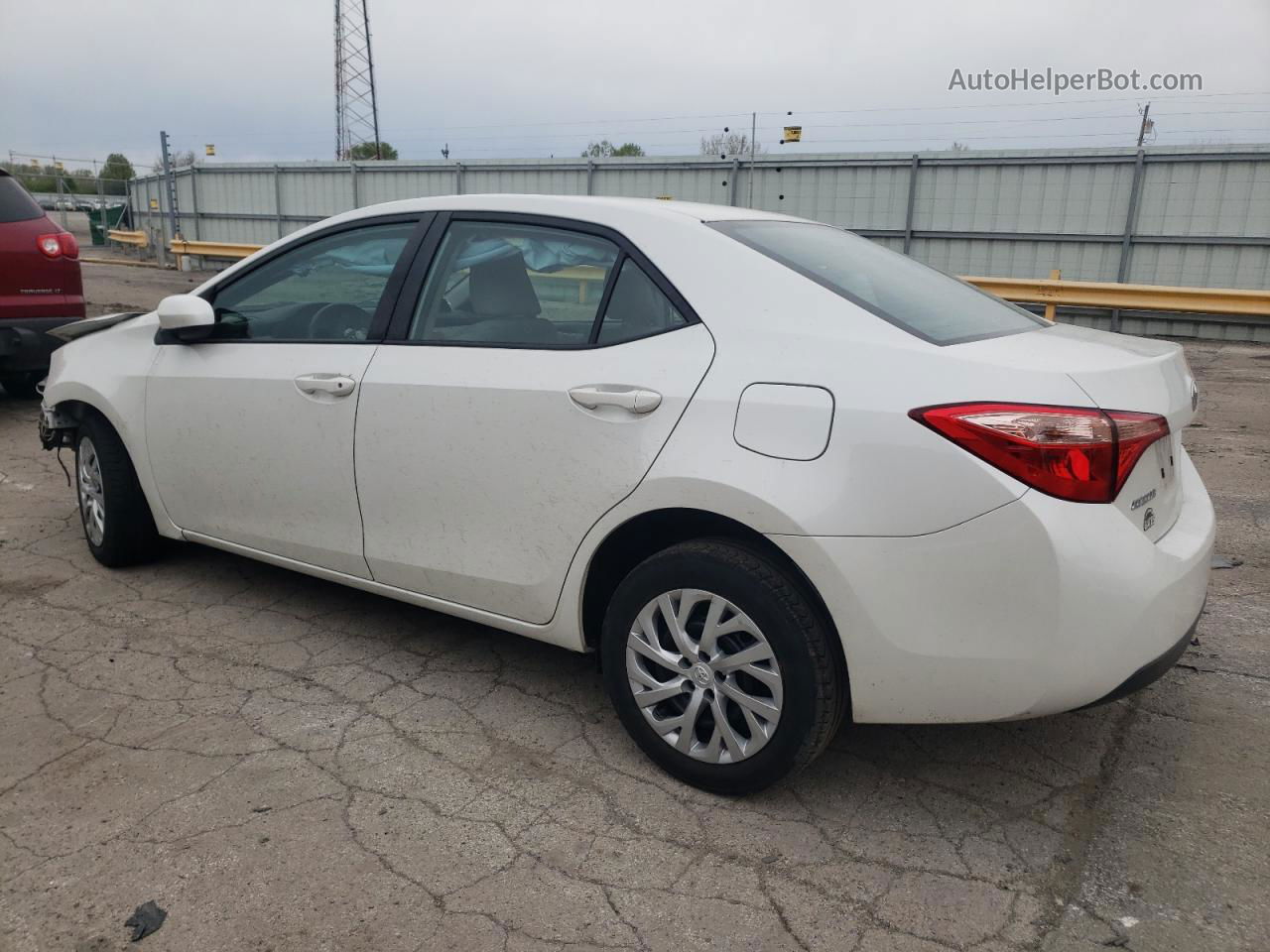 2017 Toyota Corolla L White vin: 5YFBURHE3HP672296