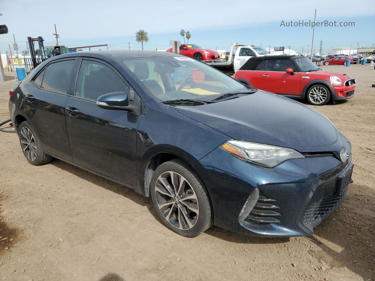 2017 Toyota Corolla L Black vin: 5YFBURHE3HP691432