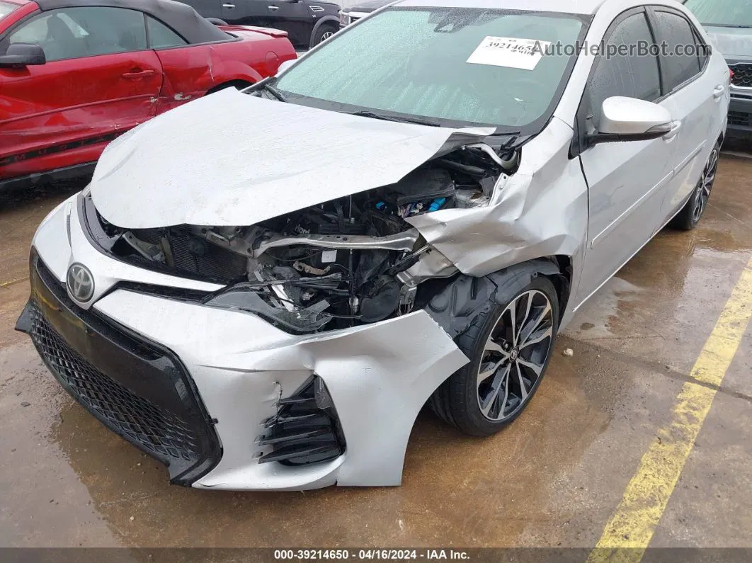 2017 Toyota Corolla Se Silver vin: 5YFBURHE3HP692211