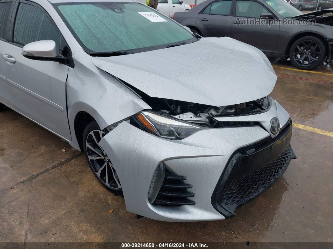 2017 Toyota Corolla Se Silver vin: 5YFBURHE3HP692211