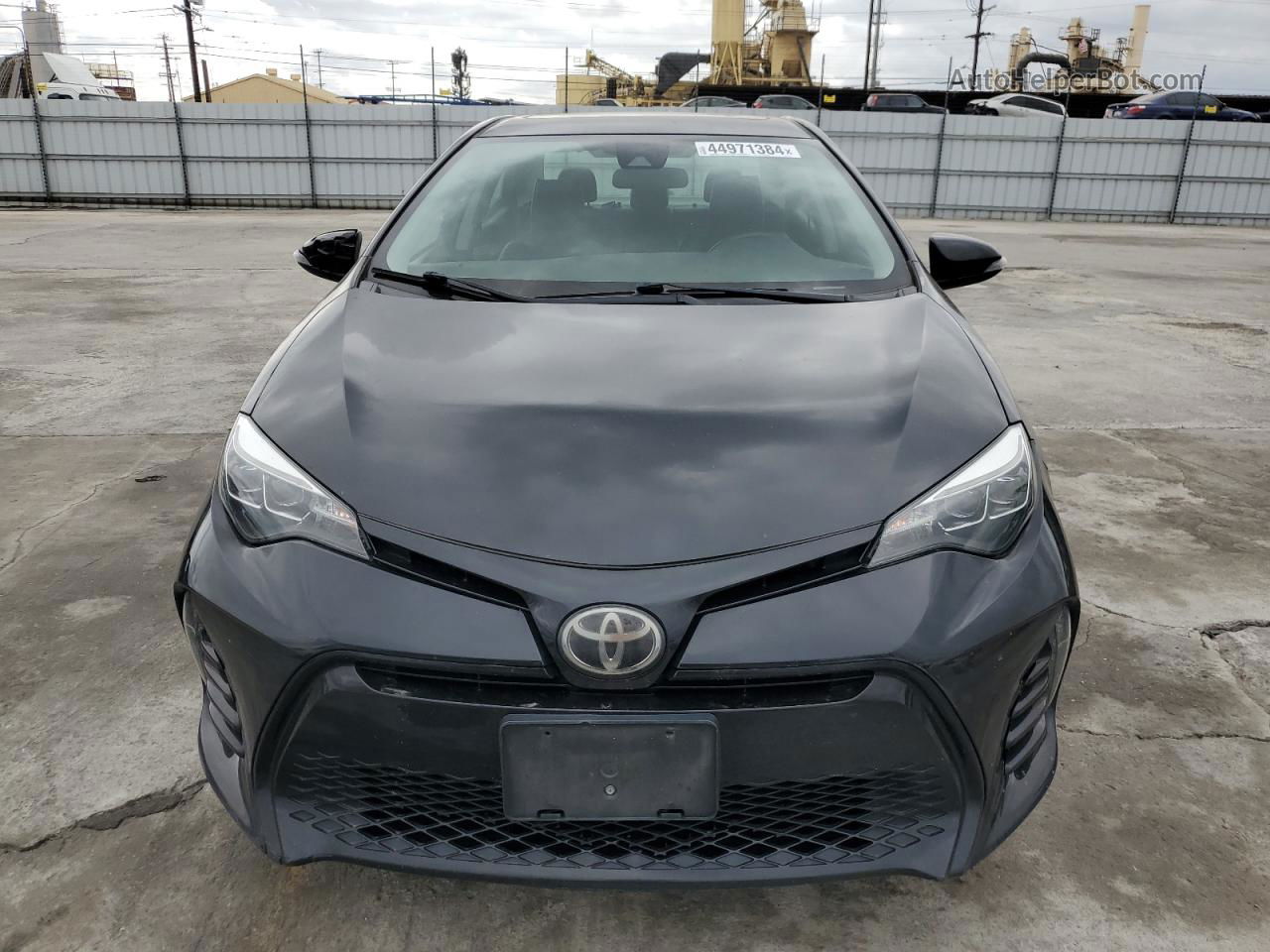 2017 Toyota Corolla L Black vin: 5YFBURHE3HP693861