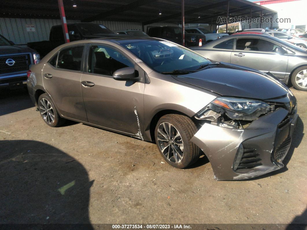 2017 Toyota Corolla L/le/xle/se Gray vin: 5YFBURHE3HP696694