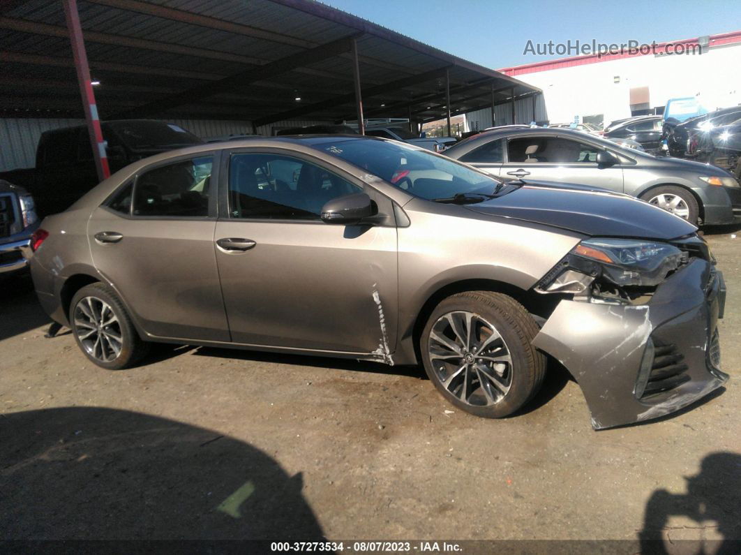 2017 Toyota Corolla L/le/xle/se Gray vin: 5YFBURHE3HP696694