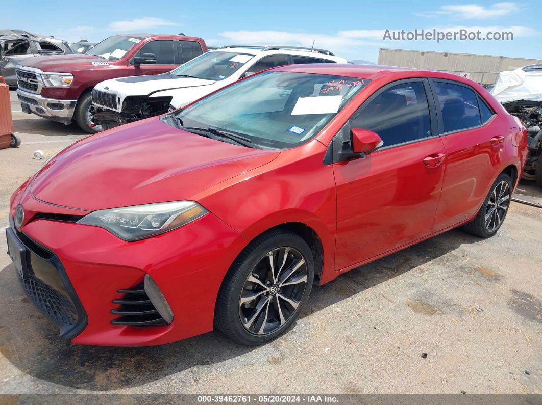 2017 Toyota Corolla Se Red vin: 5YFBURHE3HP697490