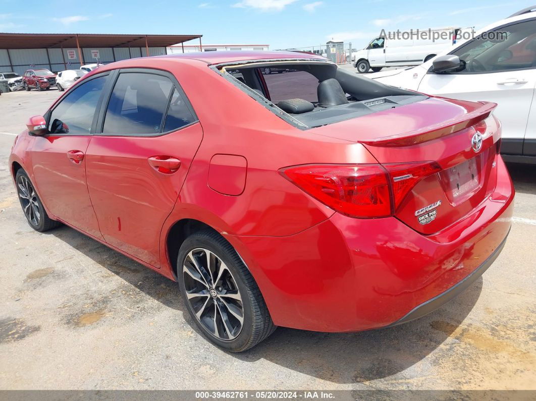 2017 Toyota Corolla Se Red vin: 5YFBURHE3HP697490