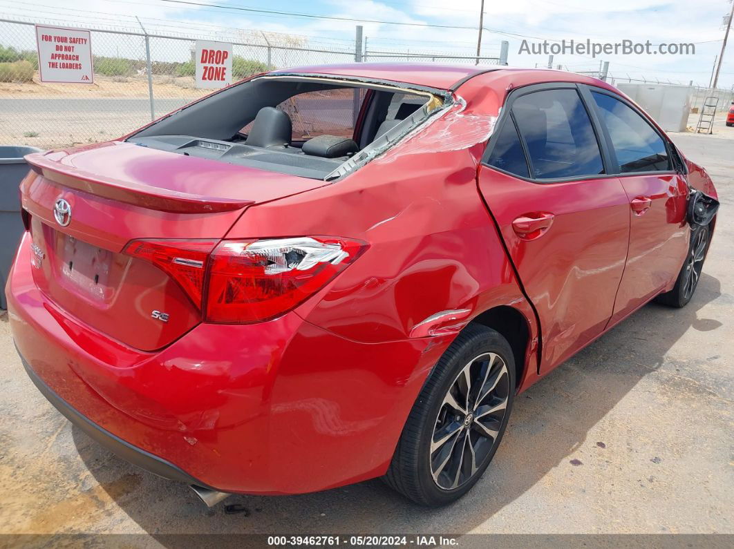 2017 Toyota Corolla Se Red vin: 5YFBURHE3HP697490