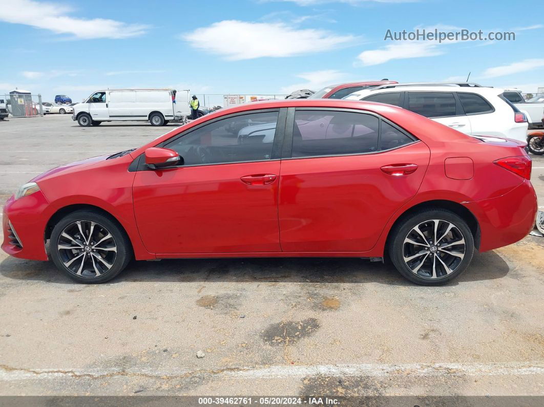 2017 Toyota Corolla Se Red vin: 5YFBURHE3HP697490