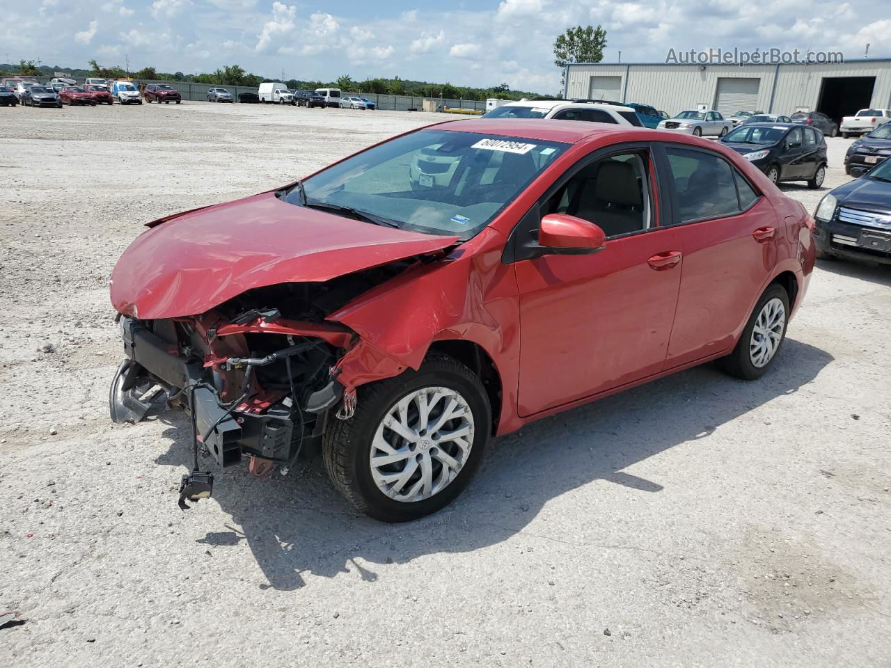 2017 Toyota Corolla L Maroon vin: 5YFBURHE3HP713266