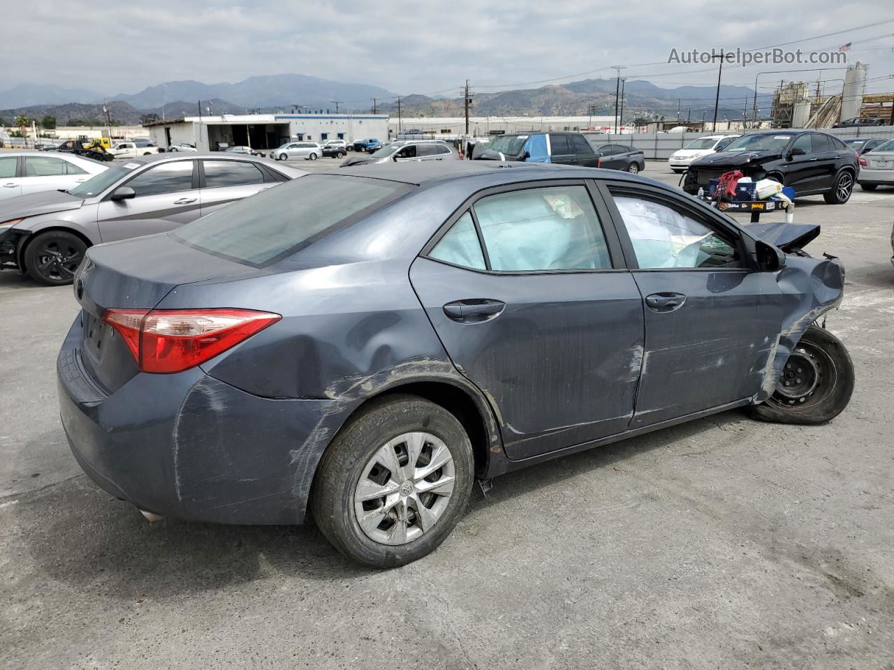 2017 Toyota Corolla L Blue vin: 5YFBURHE3HP721139