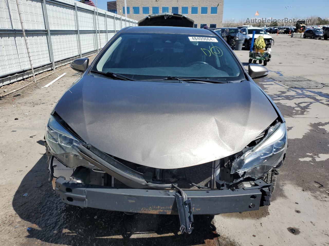 2019 Toyota Corolla L Brown vin: 5YFBURHE3KP856869