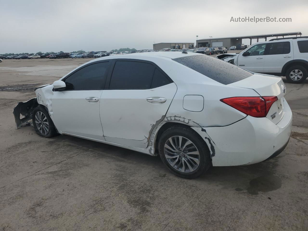 2019 Toyota Corolla L White vin: 5YFBURHE3KP862008