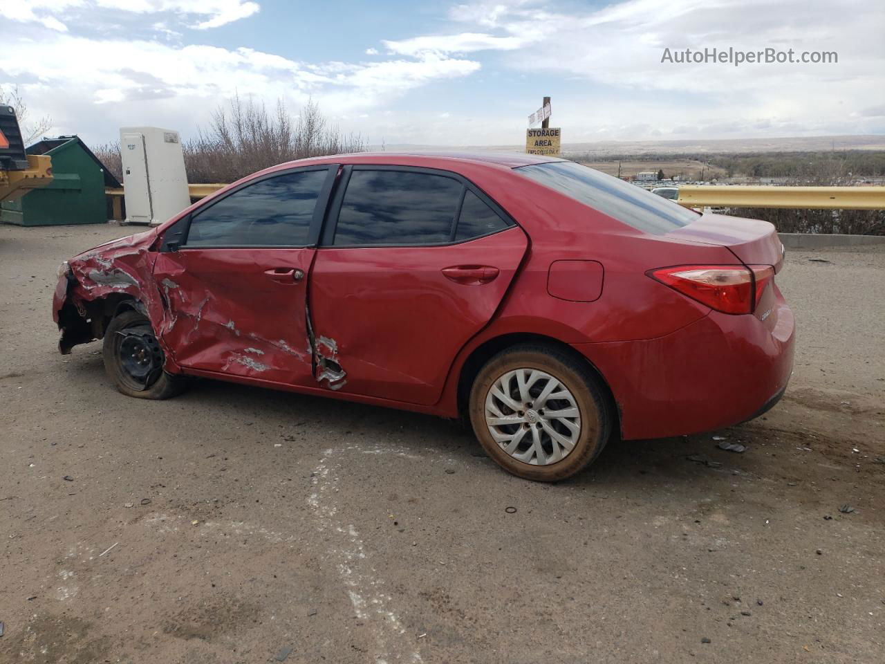 2019 Toyota Corolla L Красный vin: 5YFBURHE3KP871999