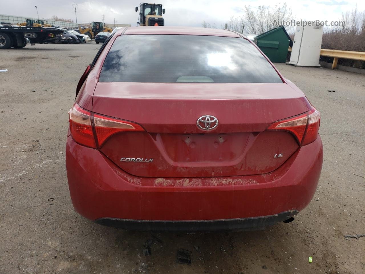 2019 Toyota Corolla L Красный vin: 5YFBURHE3KP871999