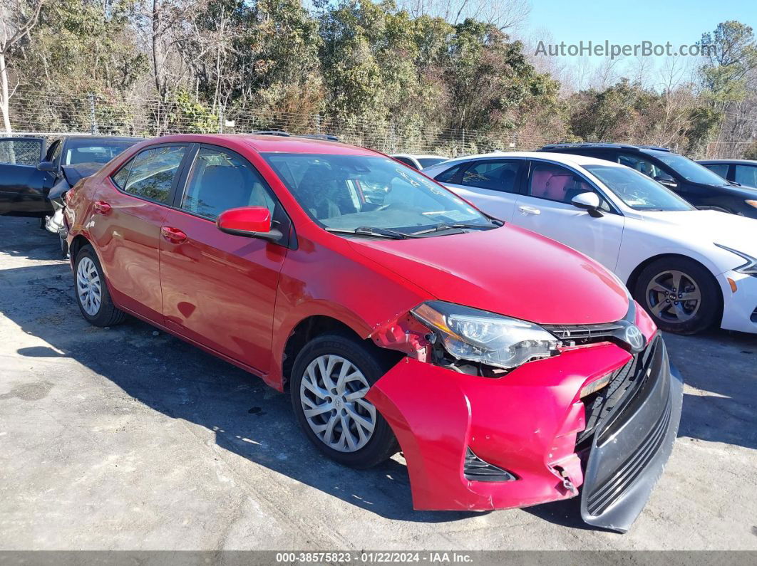 2019 Toyota Corolla Le Red vin: 5YFBURHE3KP878418