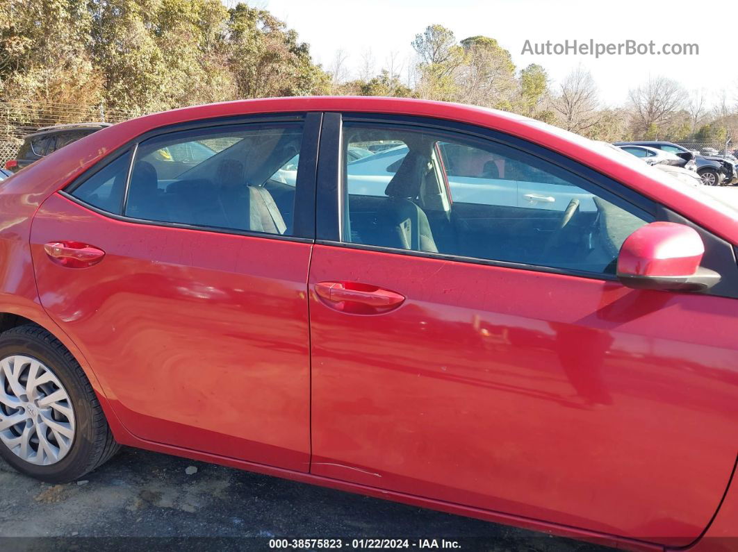 2019 Toyota Corolla Le Red vin: 5YFBURHE3KP878418