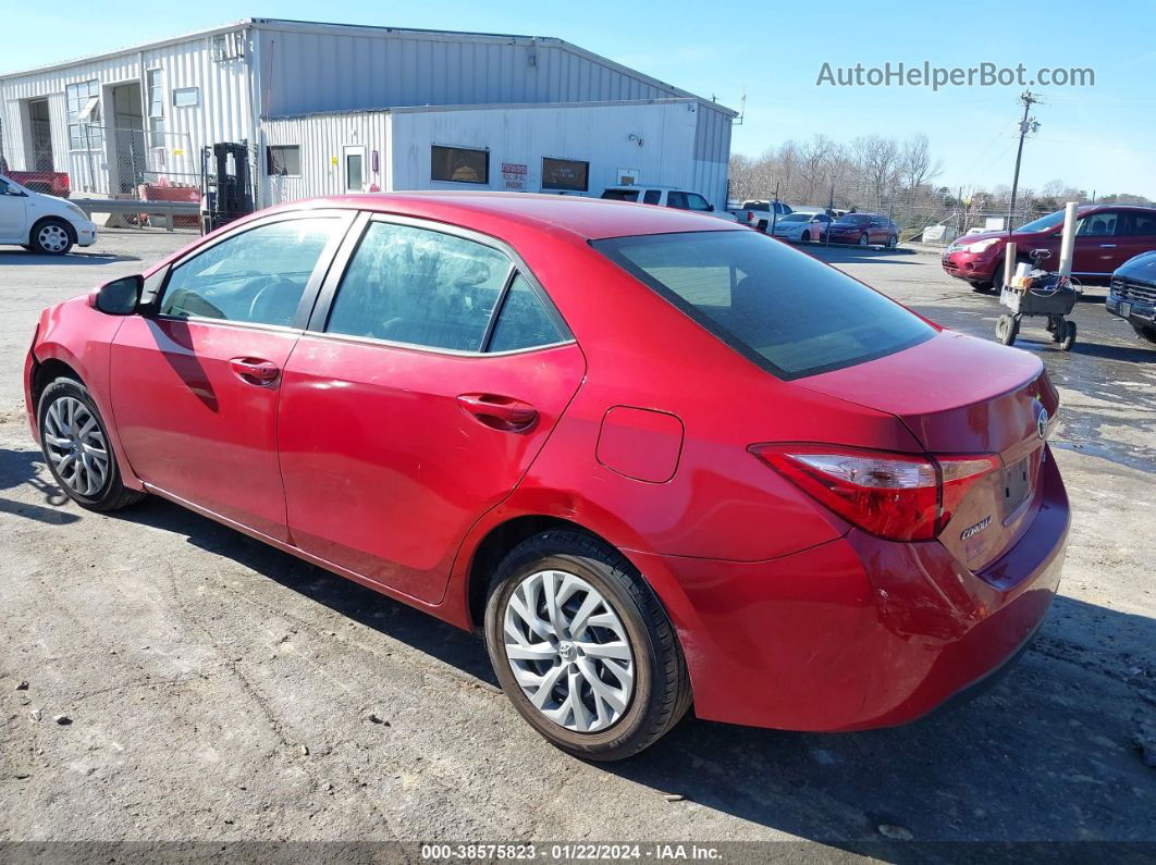 2019 Toyota Corolla Le Red vin: 5YFBURHE3KP878418