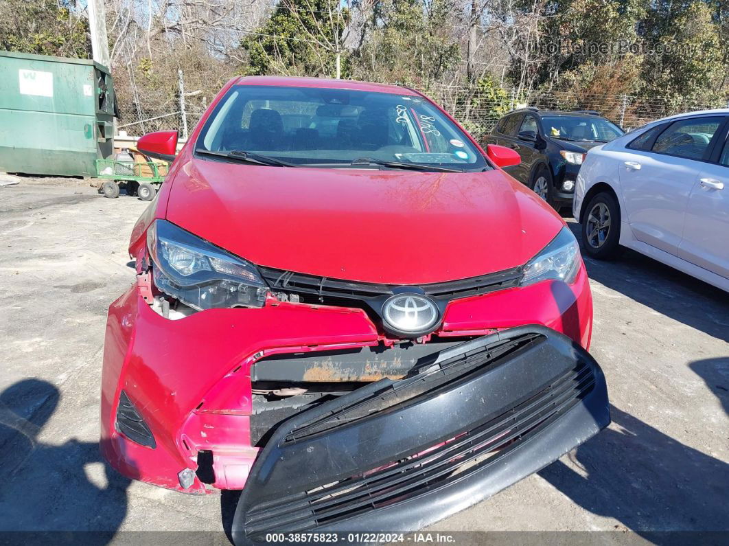 2019 Toyota Corolla Le Red vin: 5YFBURHE3KP878418