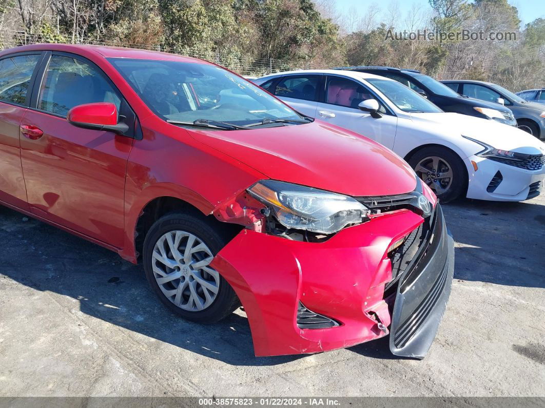 2019 Toyota Corolla Le Красный vin: 5YFBURHE3KP878418