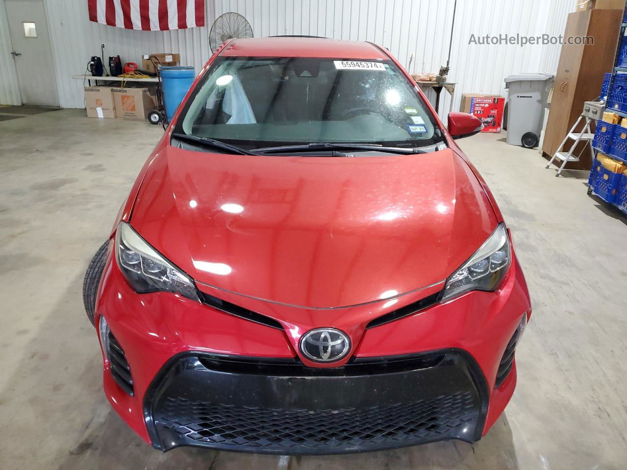 2019 Toyota Corolla L Red vin: 5YFBURHE3KP887846