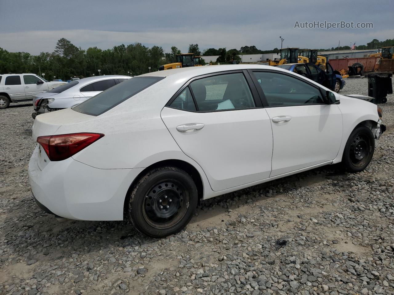 2019 Toyota Corolla L White vin: 5YFBURHE3KP888916