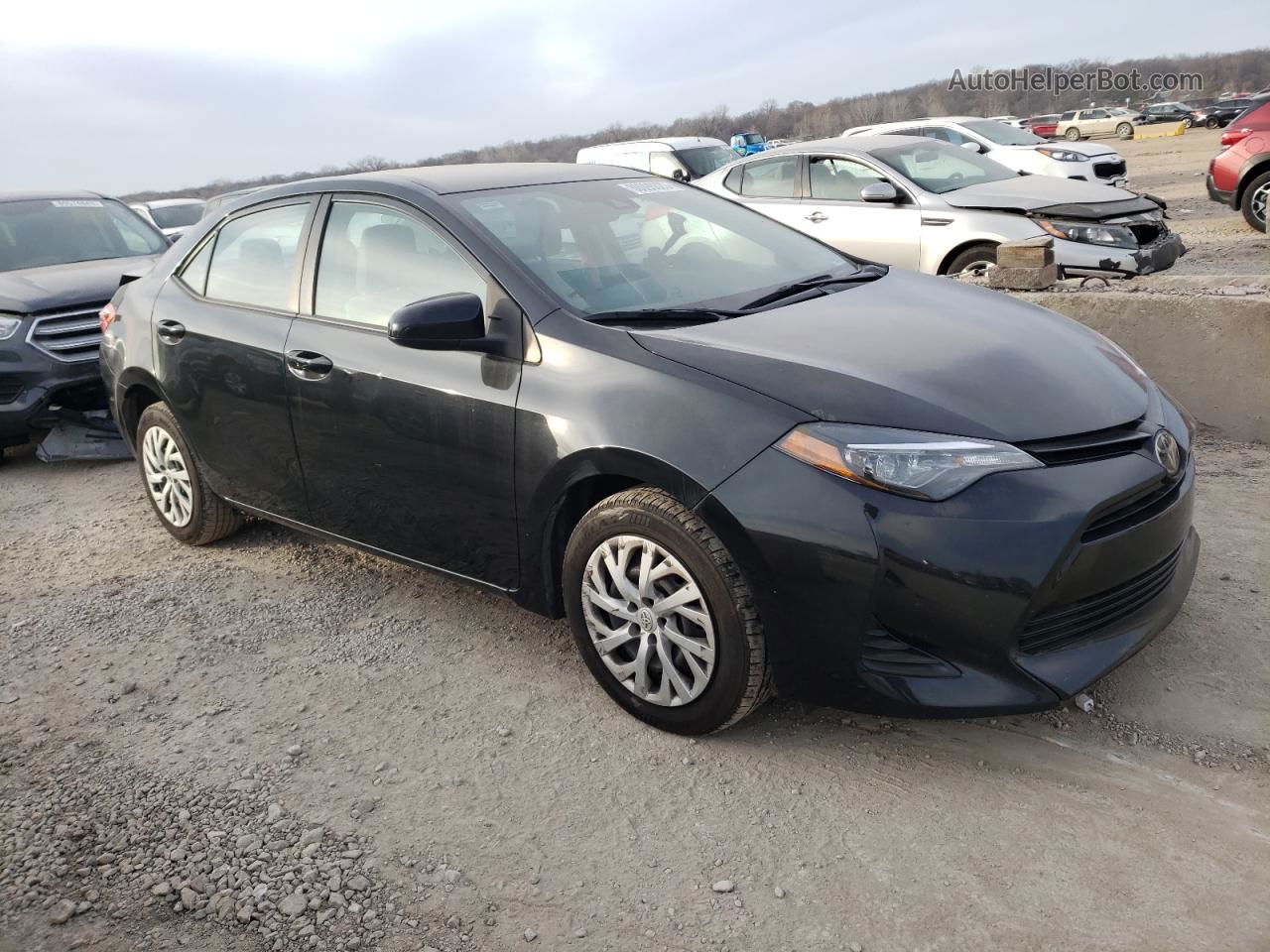 2019 Toyota Corolla L Black vin: 5YFBURHE3KP894411