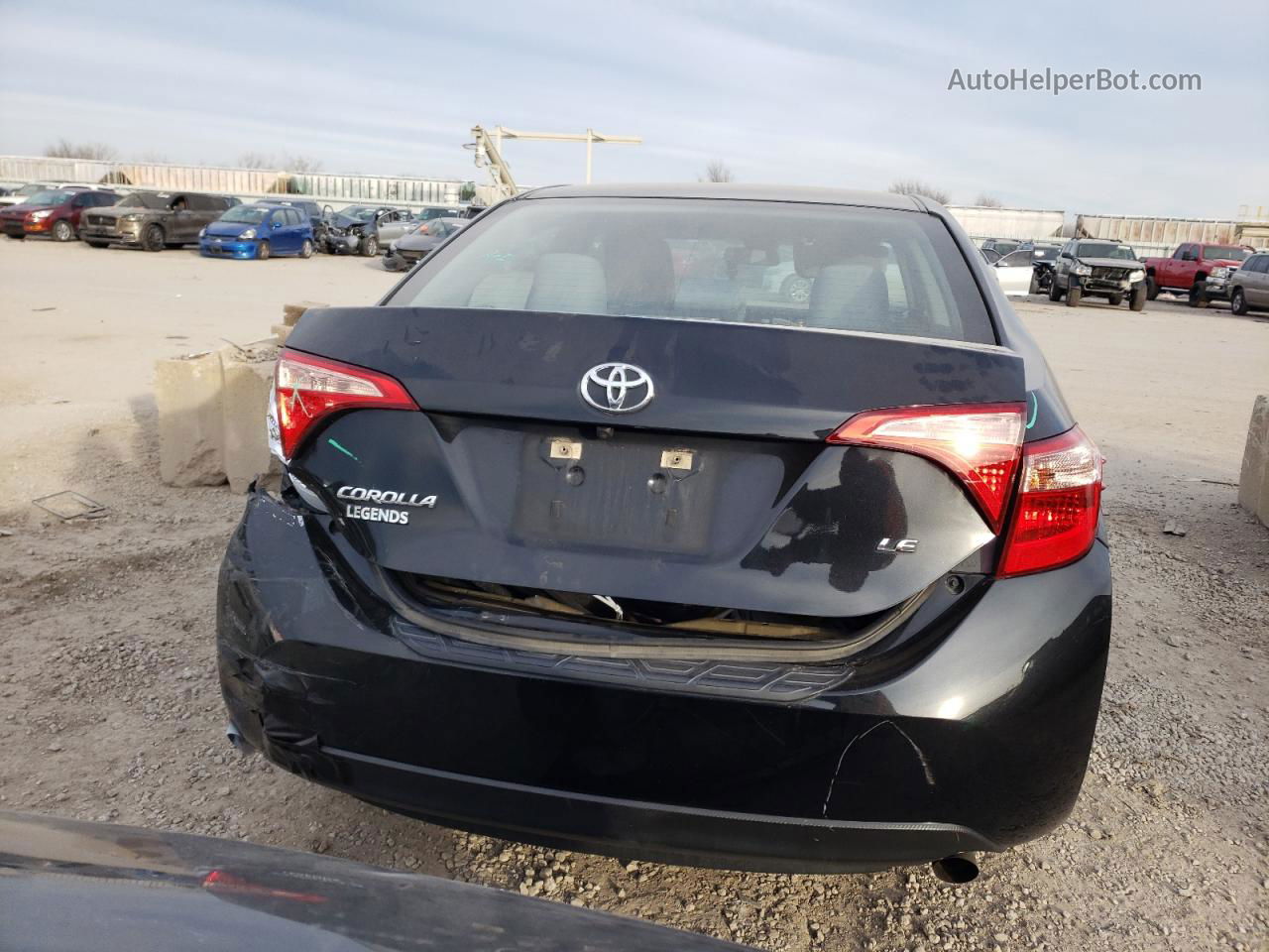 2019 Toyota Corolla L Black vin: 5YFBURHE3KP894411