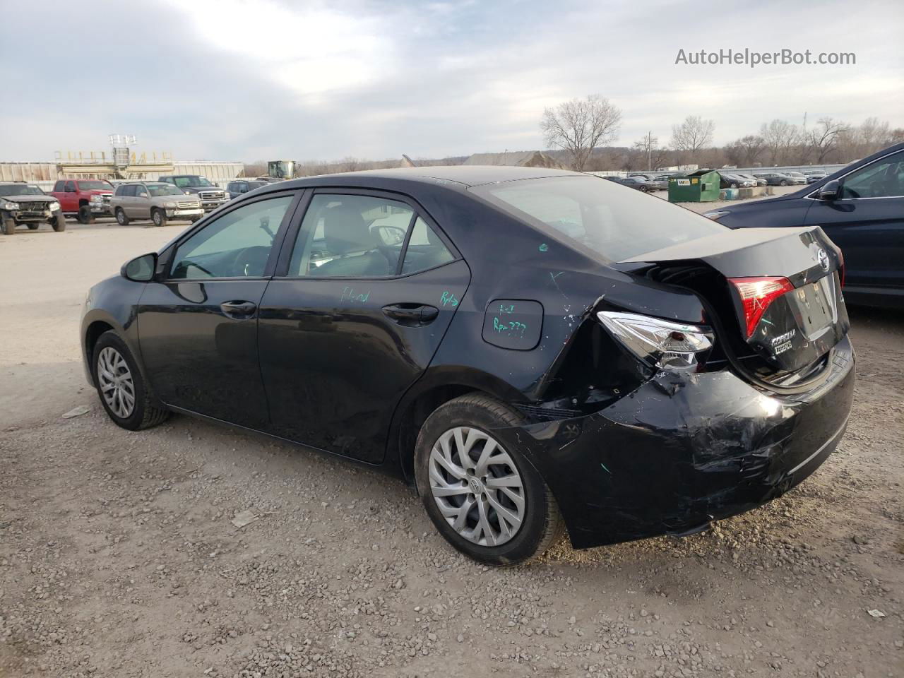 2019 Toyota Corolla L Black vin: 5YFBURHE3KP894411