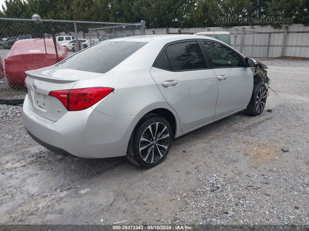 2019 Toyota Corolla Se Silver vin: 5YFBURHE3KP895512