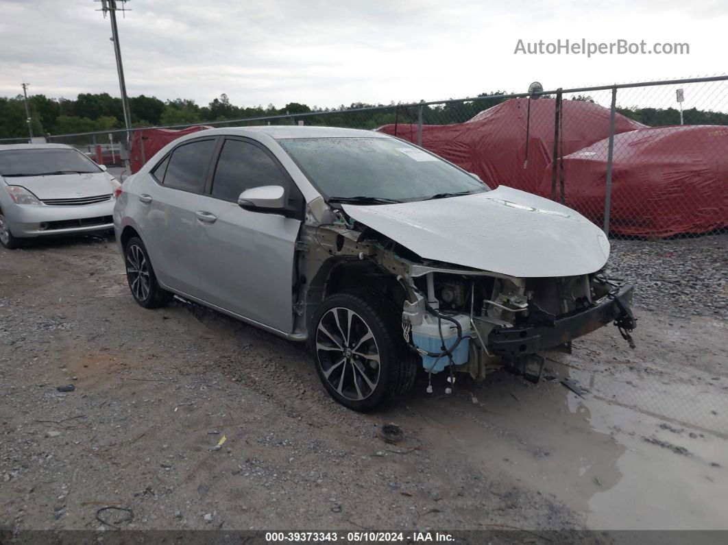 2019 Toyota Corolla Se Silver vin: 5YFBURHE3KP895512