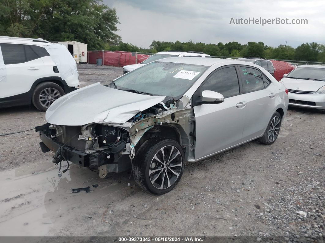 2019 Toyota Corolla Se Silver vin: 5YFBURHE3KP895512