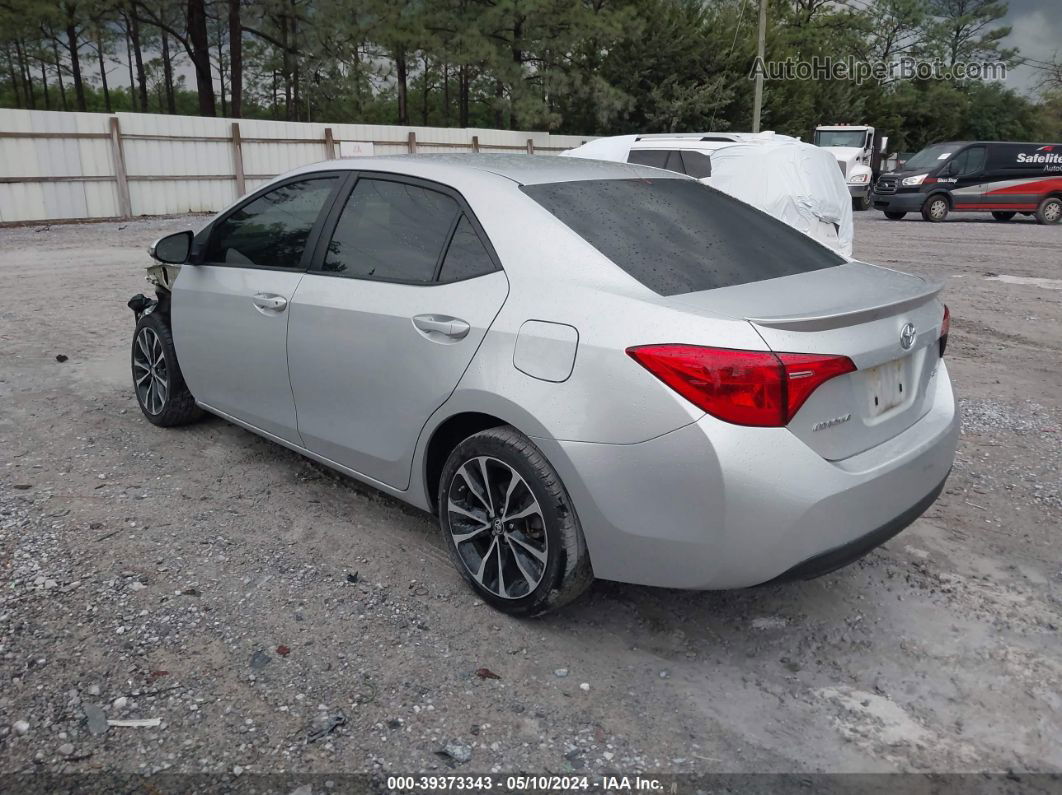 2019 Toyota Corolla Se Silver vin: 5YFBURHE3KP895512