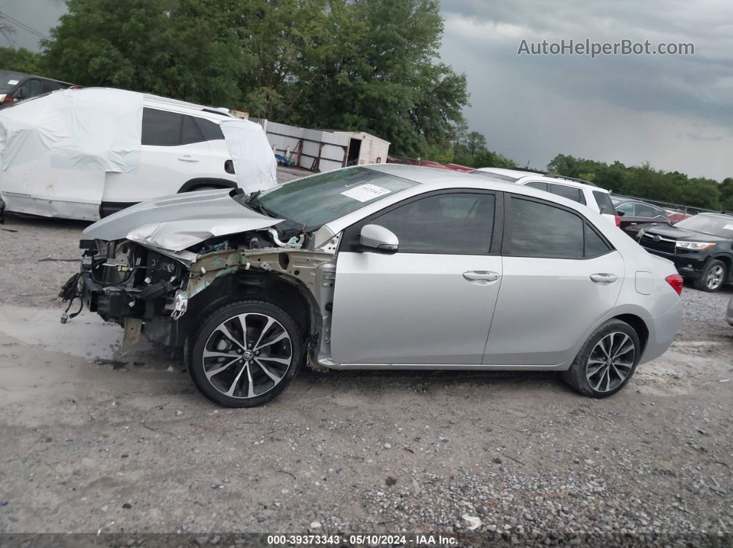 2019 Toyota Corolla Se Silver vin: 5YFBURHE3KP895512