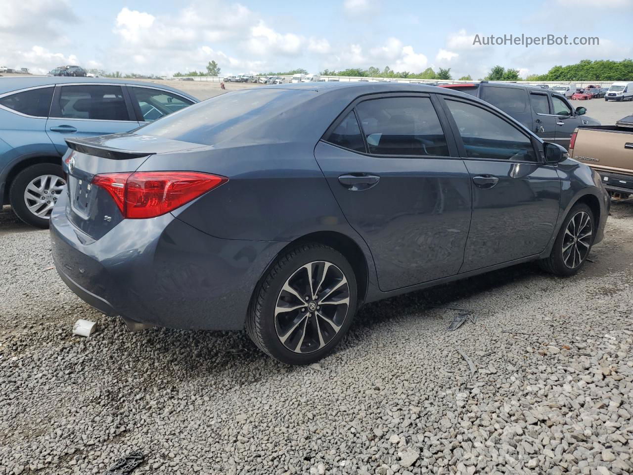 2019 Toyota Corolla L Blue vin: 5YFBURHE3KP902006