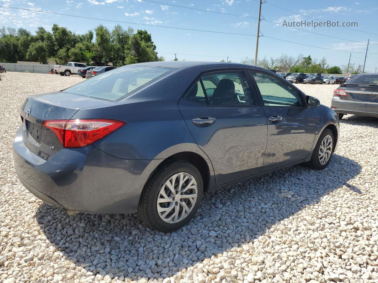 2019 Toyota Corolla L Gray vin: 5YFBURHE3KP910476