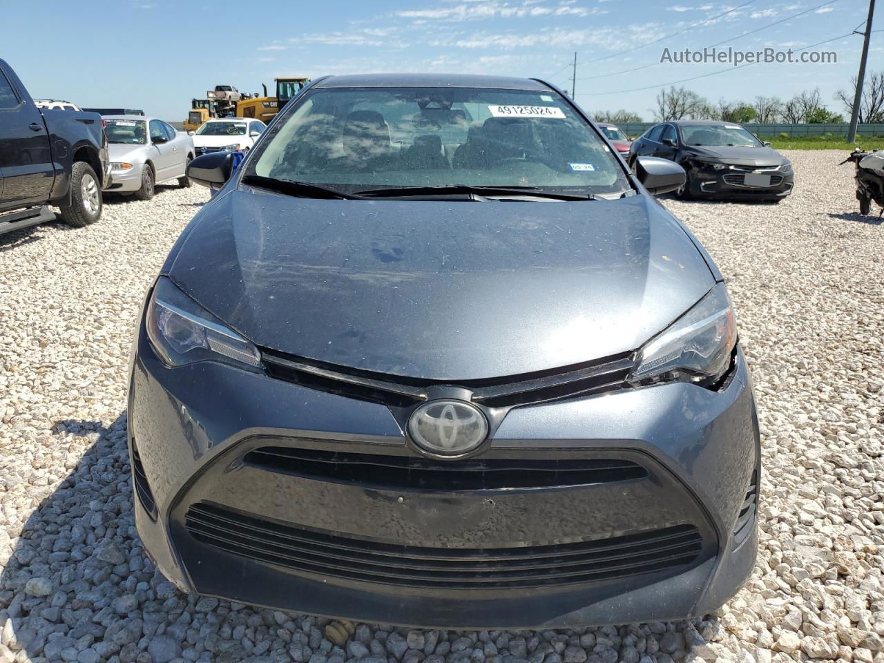 2019 Toyota Corolla L Gray vin: 5YFBURHE3KP910476