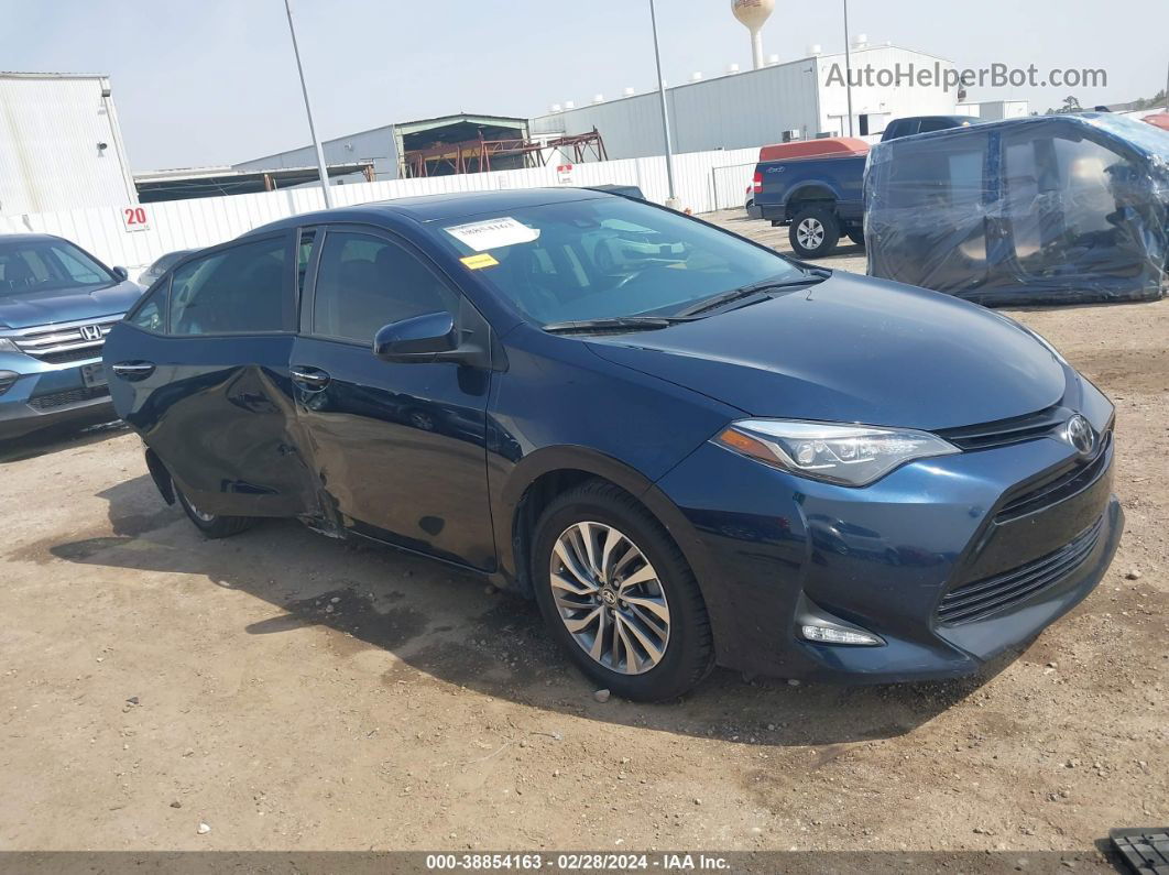 2019 Toyota Corolla Xle Blue vin: 5YFBURHE3KP914706