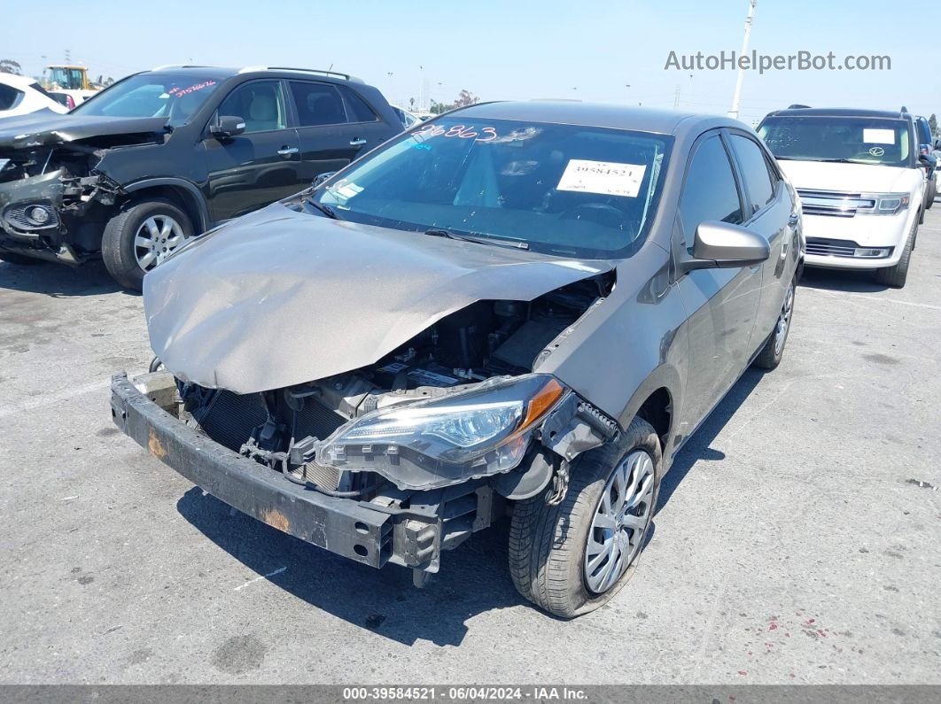 2019 Toyota Corolla Le Gray vin: 5YFBURHE3KP932638