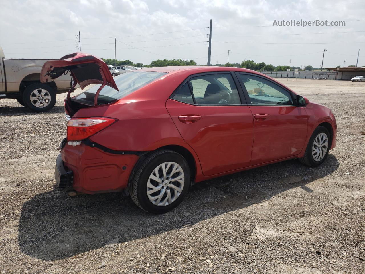 2019 Toyota Corolla L Red vin: 5YFBURHE3KP935118