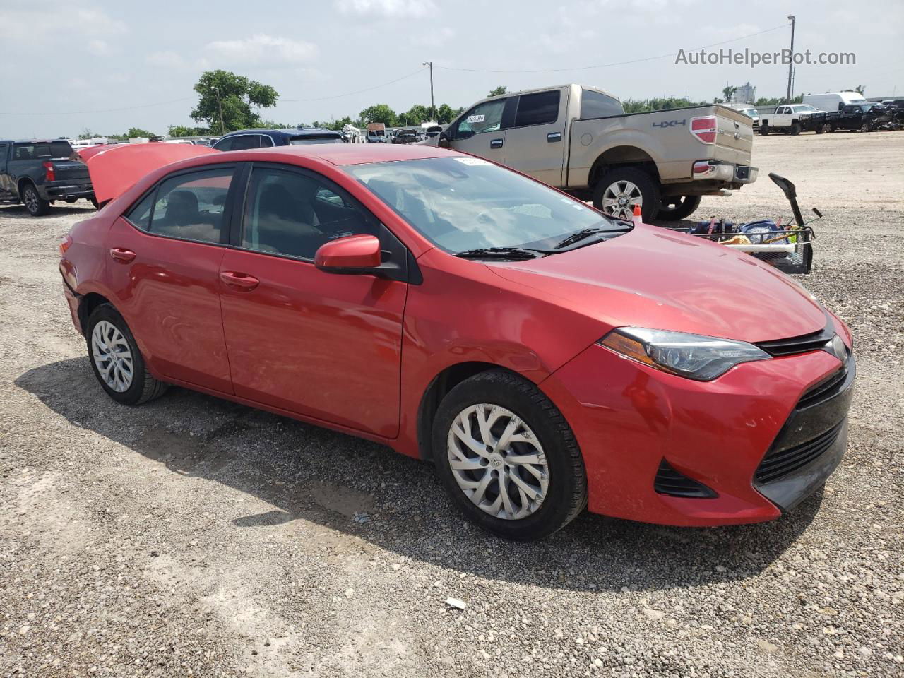 2019 Toyota Corolla L Red vin: 5YFBURHE3KP935118