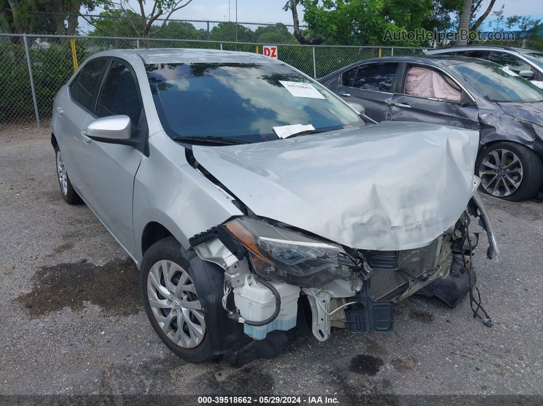 2019 Toyota Corolla Le Silver vin: 5YFBURHE3KP937337