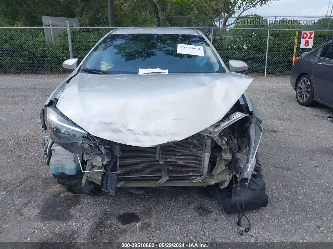 2019 Toyota Corolla Le Silver vin: 5YFBURHE3KP937337