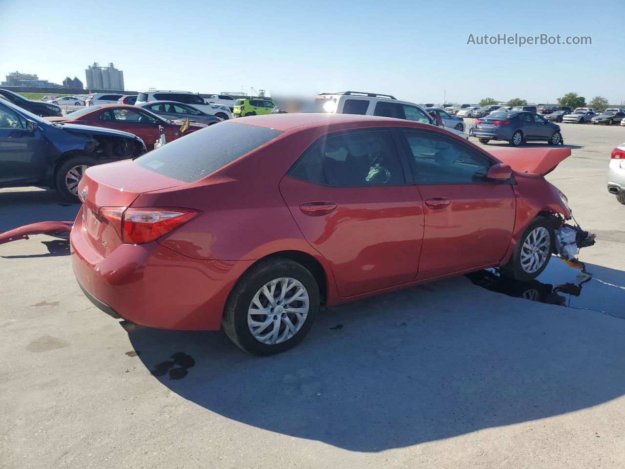 2019 Toyota Corolla L Red vin: 5YFBURHE3KP947074