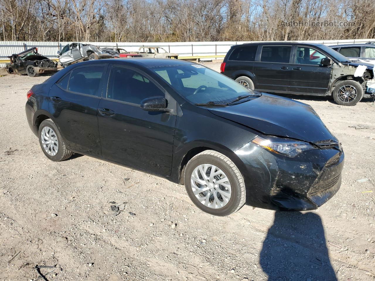 2019 Toyota Corolla L Black vin: 5YFBURHE3KP949875