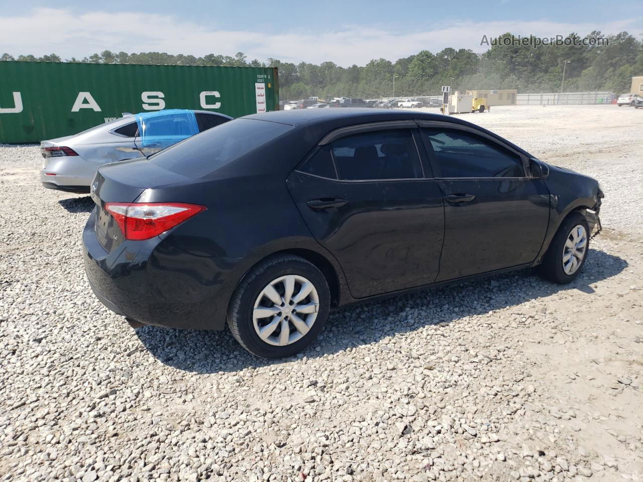 2014 Toyota Corolla L Black vin: 5YFBURHE4EP061866