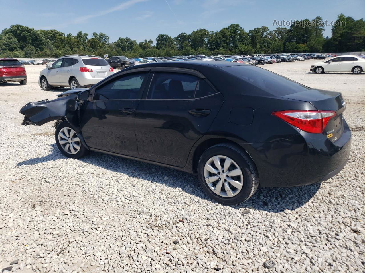 2014 Toyota Corolla L Black vin: 5YFBURHE4EP061866